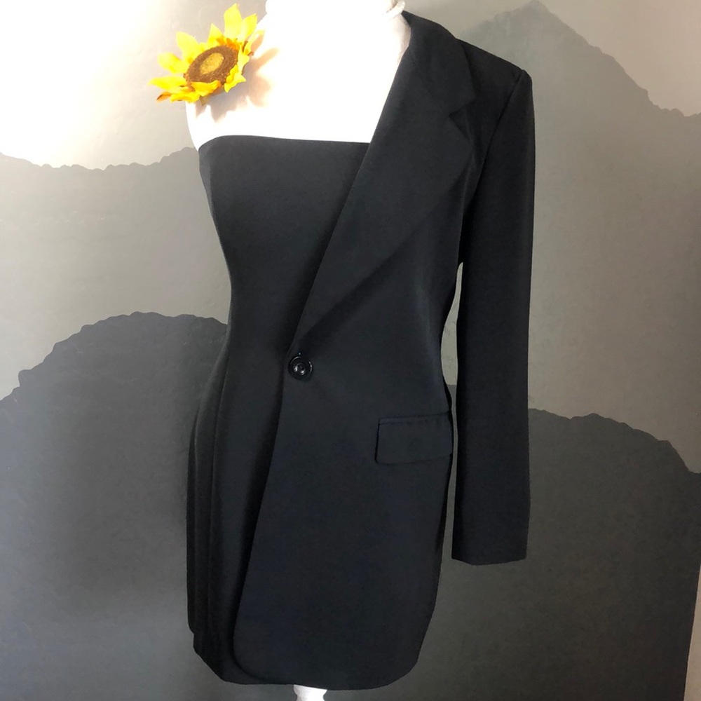 Business black dress with jacket